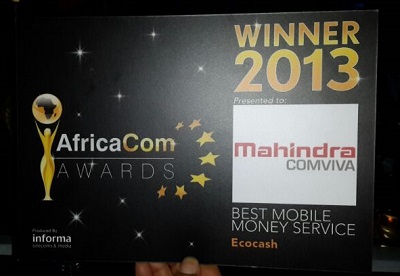 Mahindra Comviva Bags Award for EcoCash