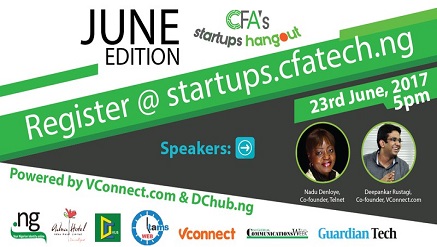 TAMS Nigeria Supports CFAtech.ng to Host CFA's Startups Hangout