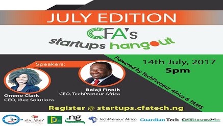 Finnih, Clark to Speak At CFA’s Startups Hangout July Edition