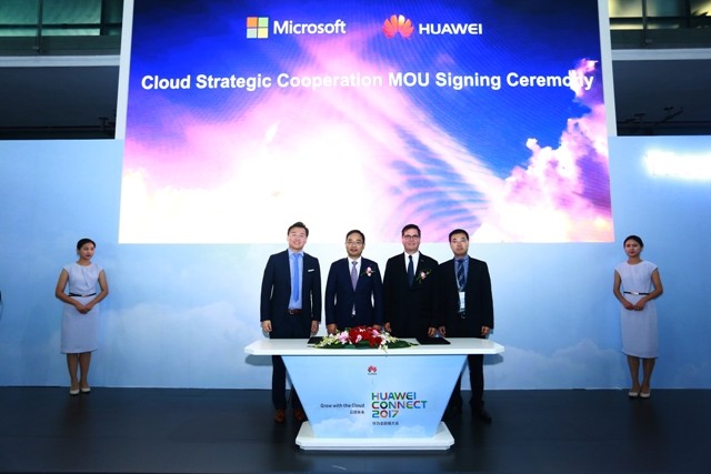 Huawei Cloud, Microsoft Apps Begin New Strategic Cooperation