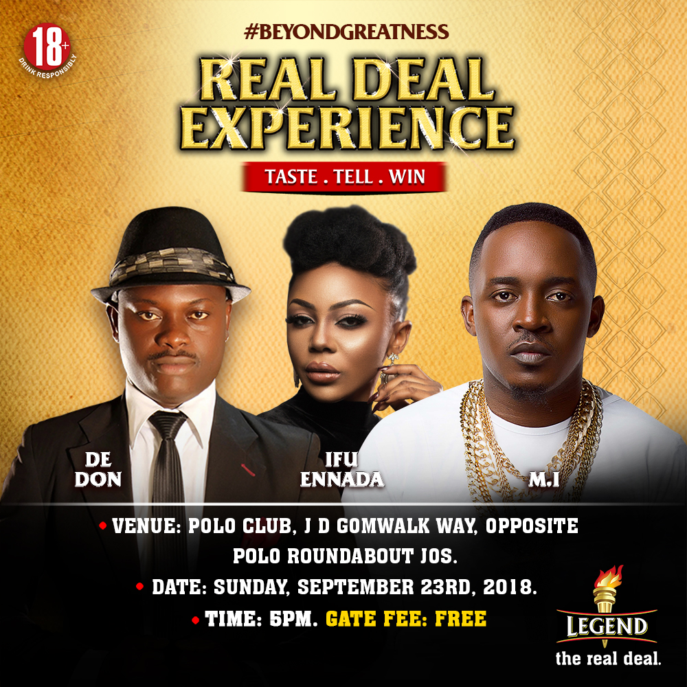 Legend Real Deal Experience Hits Jos City With M.I Abaga