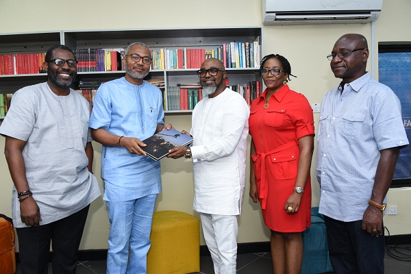 Mba, Others Donate Books to MultiChoice Talent Factory Library