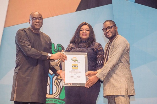 MTN Nigeria Bags CBN Innovation Award For Second Consecutive Year