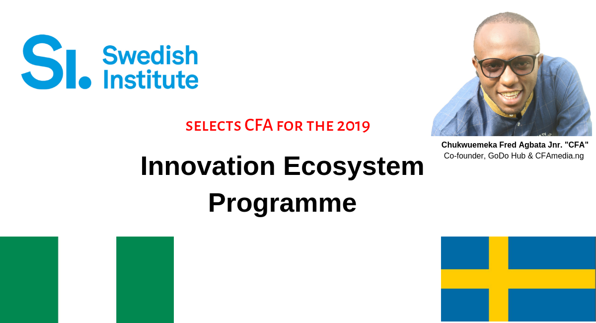 Swedish Institute Nominates CFA, Osibona & Others as Part of the 2019 Innovation Ecosystem Programme