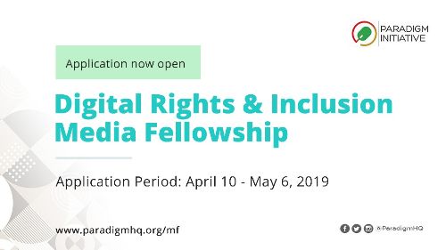 Paradigm Initiative Announces 2019 Digital Rights and Inclusion Media Fellows