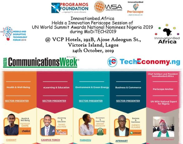 United Nations World Summit Tech Solution Awardees to Feature @ MoDiTECH 2019