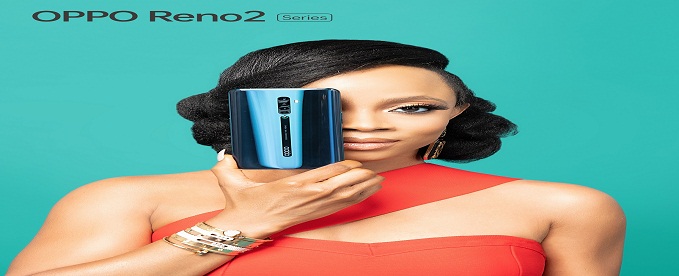 OPPO Mobile, Toke Makinwa Partner to Launch Reno2 Series Smartphones in Nigeria