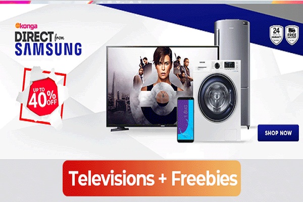 Konga Delights Shoppers with Free TVs, Massive Discount on Samsung Electronics Products