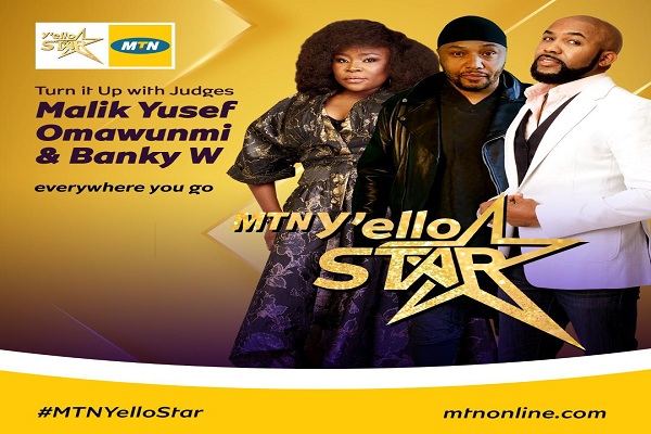 Meet the Judges for MTN Y’ello Star - Banky W, Omawumi & Malik Yusef