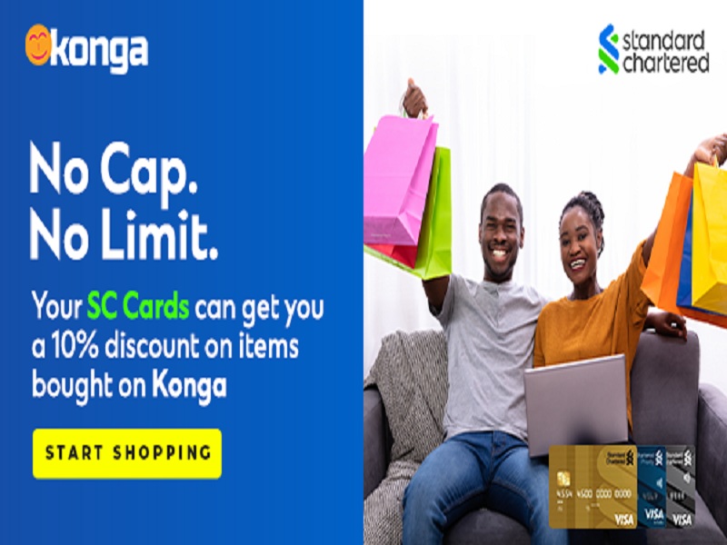 Konga, Standard Chartered Partner to Offer Card Holders Sweet Discounts