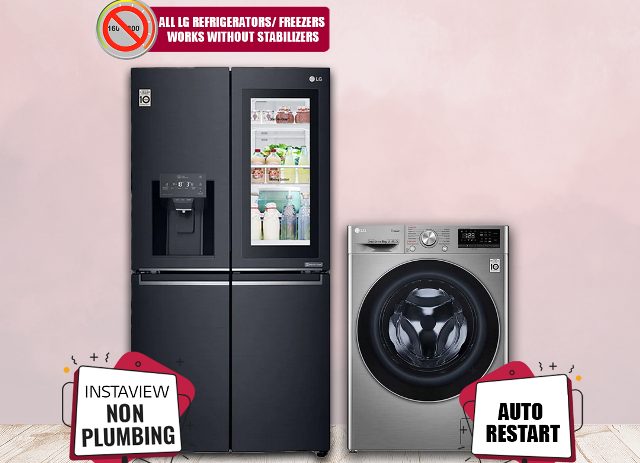 LG Pushes Smart Home Appliances with Stabilizer Free, Non Plumbing and Auto Restart