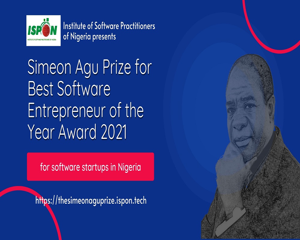 ISPON Announces 2021 Edition of Simon Agu prize for Best Software Entrepreneur of the Year Award