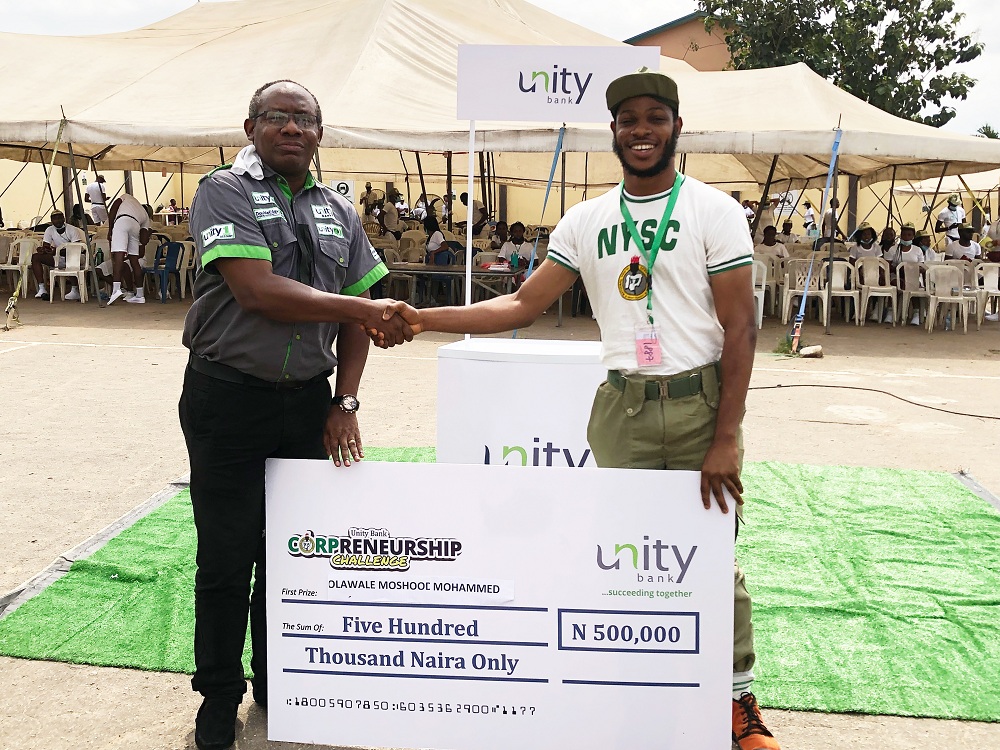 Unity Bank Holds 7thEdition of Corpreneurship Challenge; DolesOut N10M Grant to Corp Members