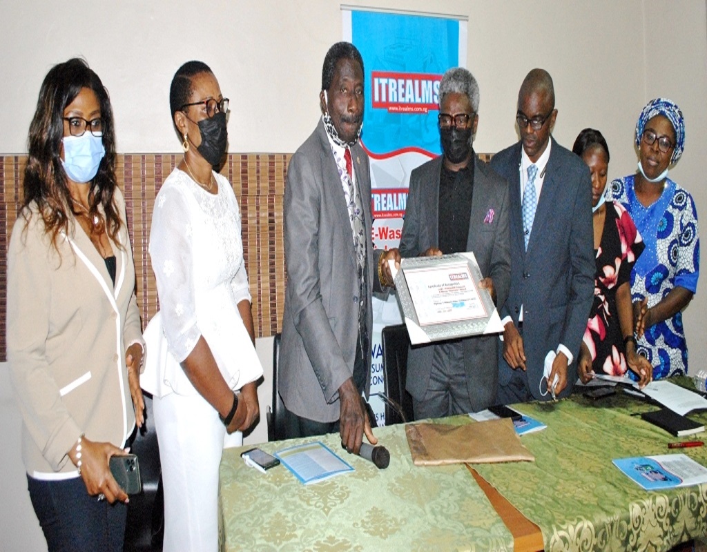 NCC Shines @2021 ITREALMS E-Waste Dialogue, Bags Telecom E-Waste Regulator Award