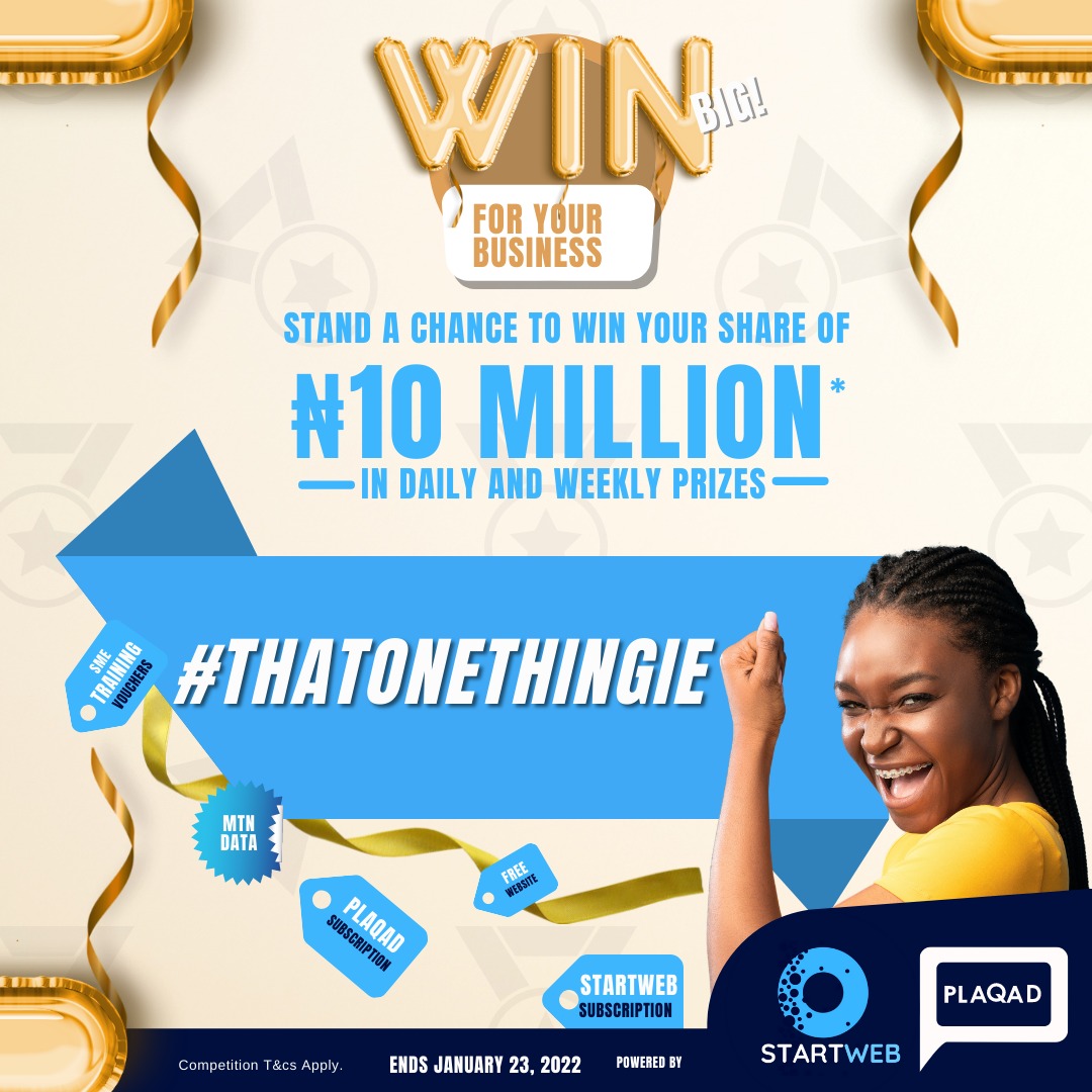 Plaqad, StartWeb Announce N10m Prize for African Entrepreneurs