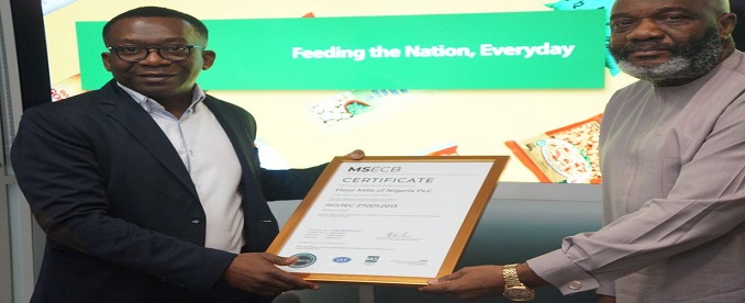 Flour Mills of Nigeria Gets ISO 27001 certification For Robust Cyber Security Framework