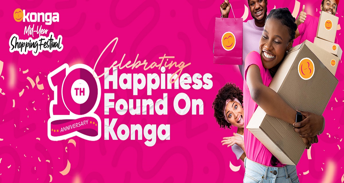 Konga Rolls Out 10th Anniversary Sale Tagged Celebrating Happiness Found On Konga