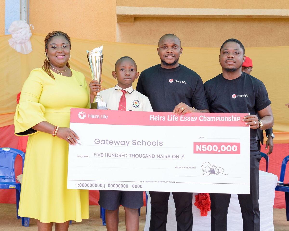 12year Old Pupil Emerges Winner of Inaugural Heirs Life Essay Championship