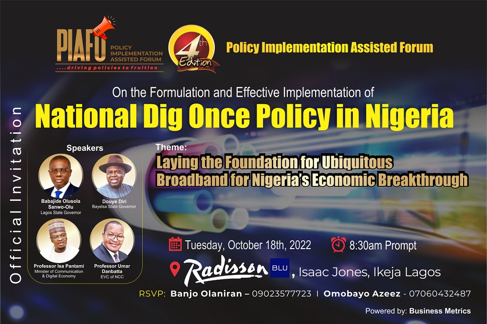 PIAFo Set for Dig Once Policy Summit to Boost Fibre Deployment