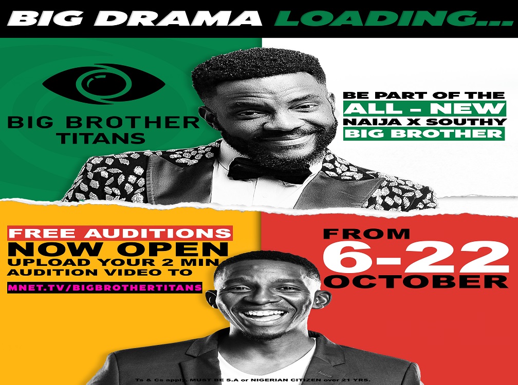 Big Brother Titans: Call to Entry Now Open for Nigerians & South Africans