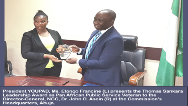 Asein, NCC Boss Tasks Stakeholders to Enhance Creatives, Receives the Thomas Sankara Leadership Prize