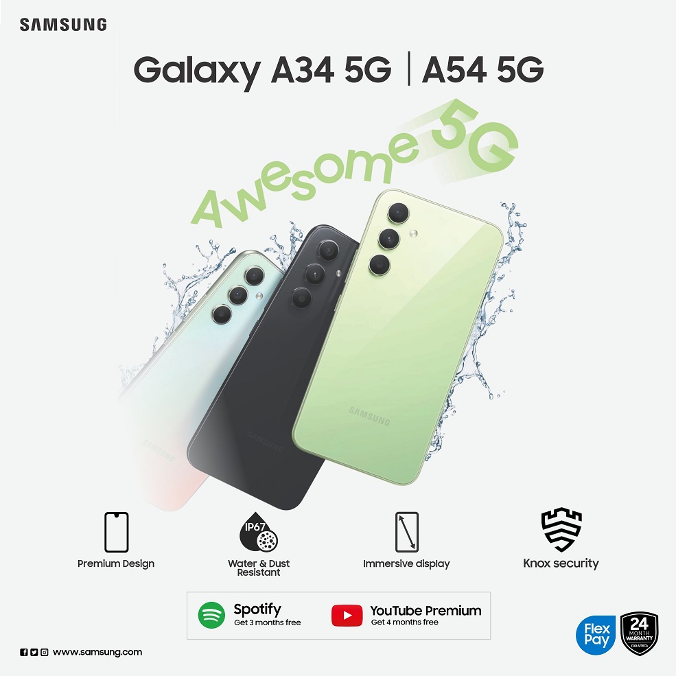 Samsung Nigeria Unveils Galaxy A54 5G and Galaxy A34 5G, offering Awesome Experiences for All