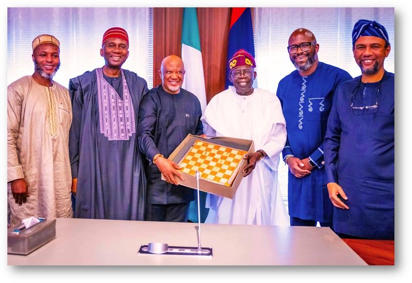 MTN Group Leadership Pays Courtesy Visit to President Bola Ahmed Tinubu