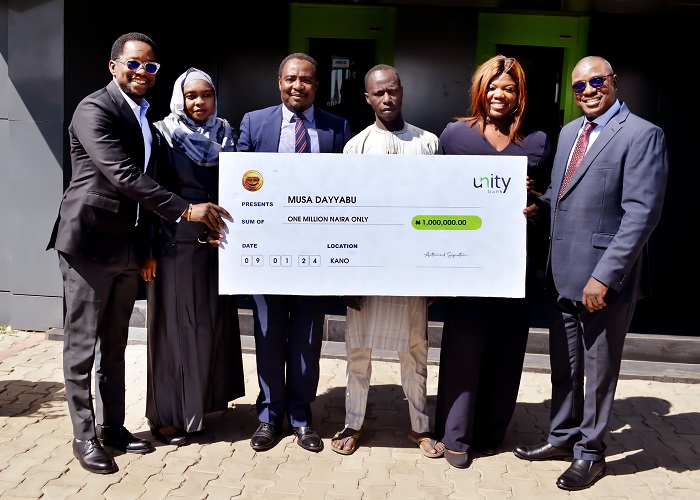 Unity Bank Customer Wins N1m in CashToken Rewards Promo