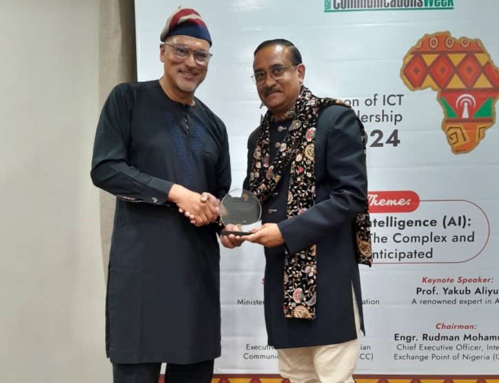 Dr. Krishnan Ranganath honored with Lifetime Achievement Award at Africa's ICT Gala