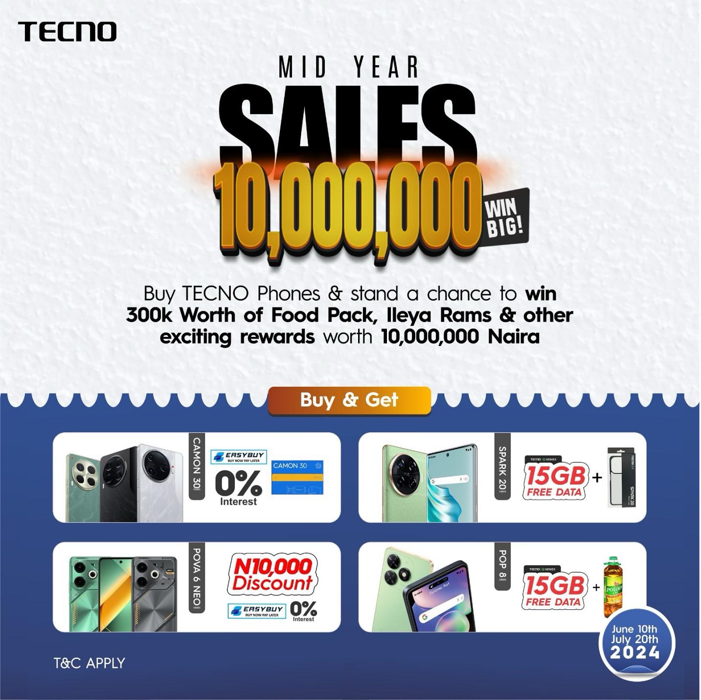 Be the Next Winner with TECNO's Mid-Year Sales Promo