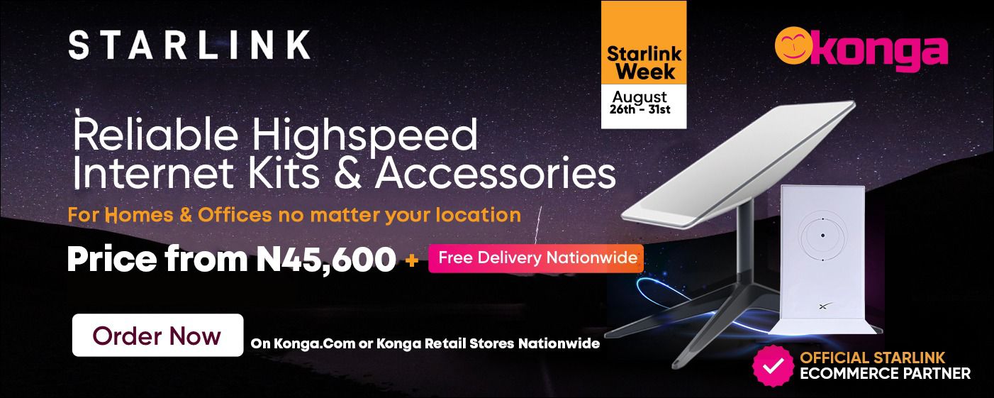 Konga Announces Starlink Week: An Opportunity To Own High Speed Internet Kit