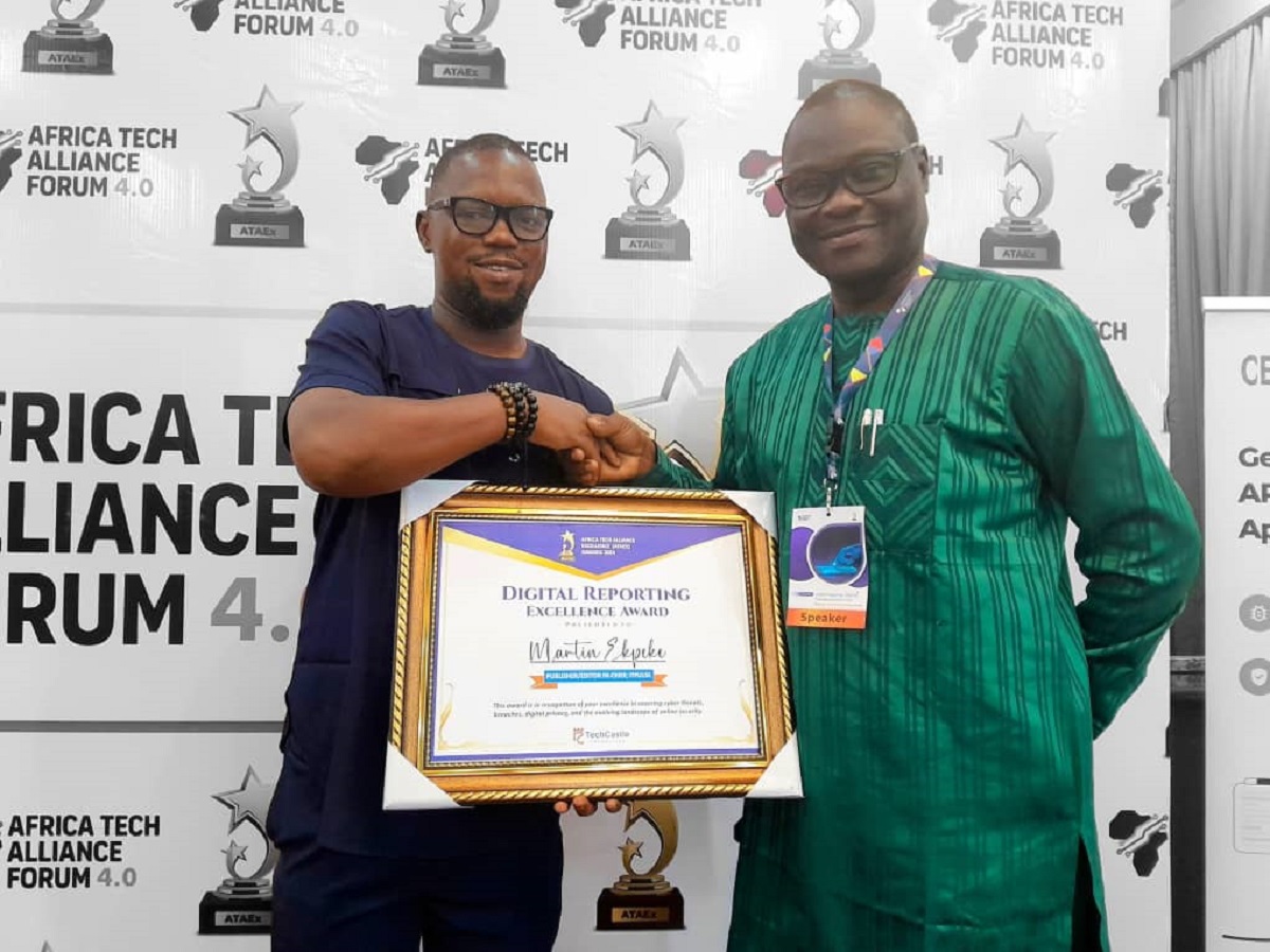 Martin Ekpeke Honored with Digital Reporting Excellence Award @ATAEx