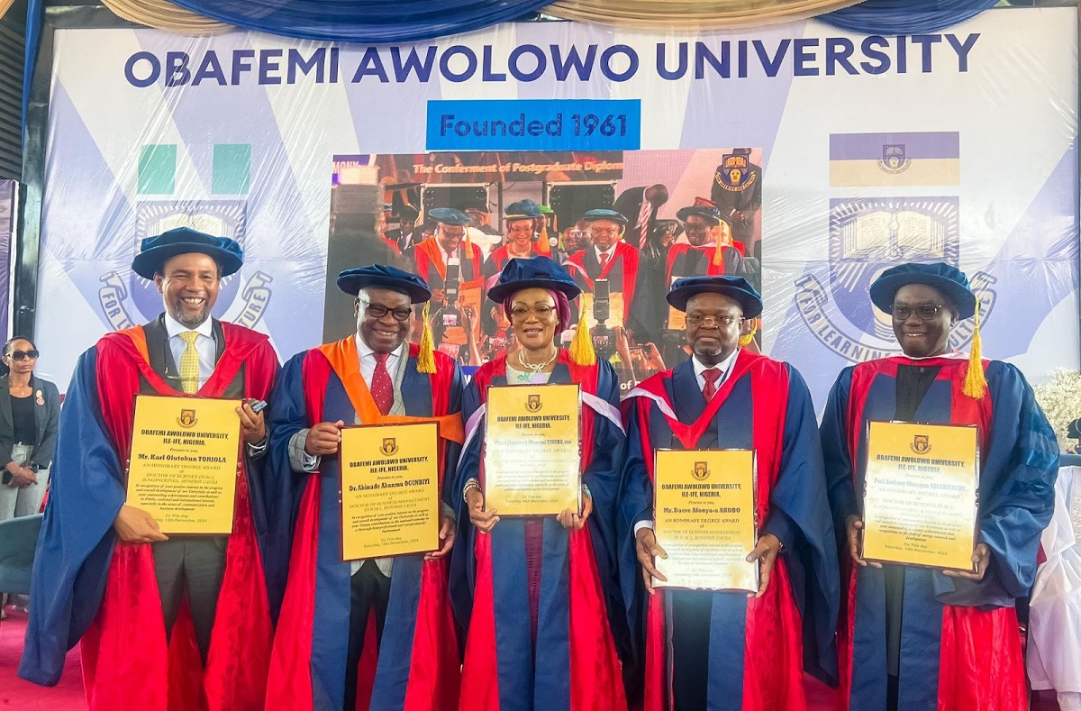 OAU Confers Honorary Doctorate on MTN Nigeria CEO Karl Toriola