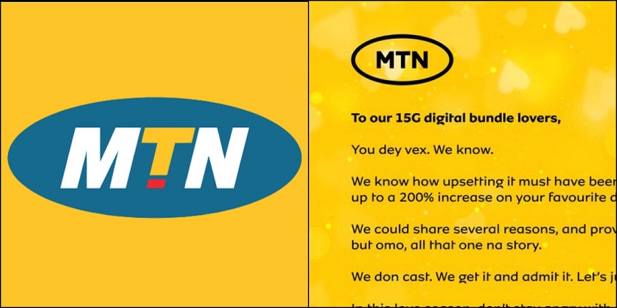 Breaking....Tariff Hike: MTN Apologizes to Nigerians but Silent on Reversal