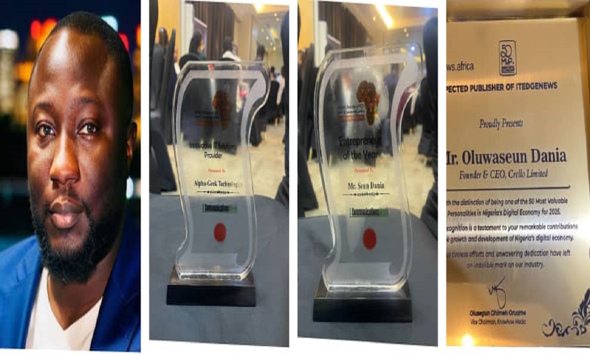 Seun Dania Wins Double Honours as Alpha-Geek Clinches Top ICT Award