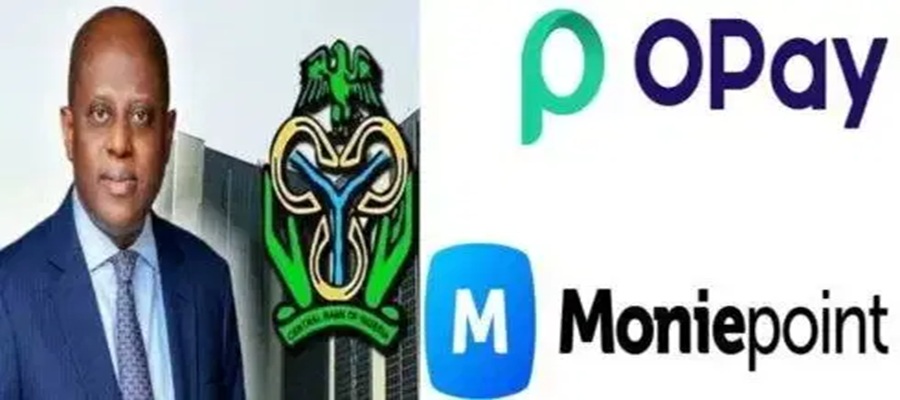 CBN Upgrades Licences of Opay, Moniepoint, Kuda, Palmpay, Paga to National Status