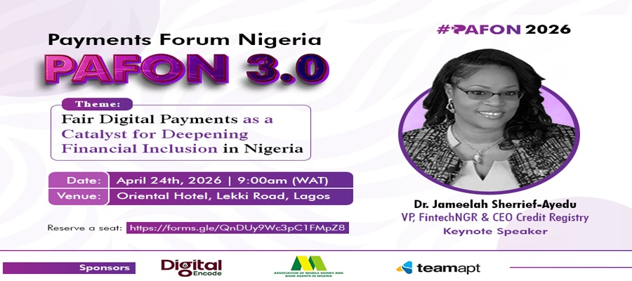 PAFON 3.0: FintechNGR VP Jameelah Sharrieff-Ayedun to Deliver Keynote Address
