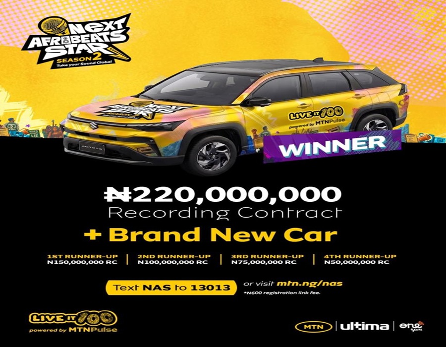 MTN Nigeria Opens Applications for Next Afrobeats Star Season 2 with Bigger Prizes
