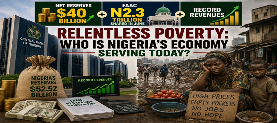 $40Bn Net Reserves, Record Wealth, Relentless Poverty: Who Is Nigeria's Economy Serving Today?