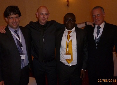 (L-r): Dan Zajicek, chief executive officer, Eran Yoran, marketing director, David Duruji, vice president, Sales and Rio (Valdir Filstein), general manager, all of Gilat Satcom Nigeria, during the Company’s event in Lagos, recently.