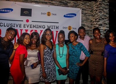 Guests at Easy Taxi and Samsung exclusive evening with Banky W held in Lagos recently