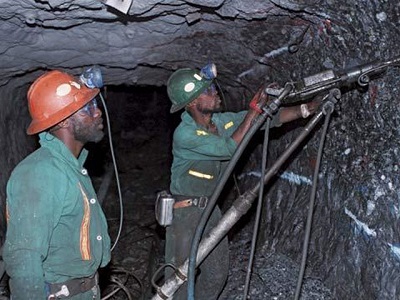 Miners at work