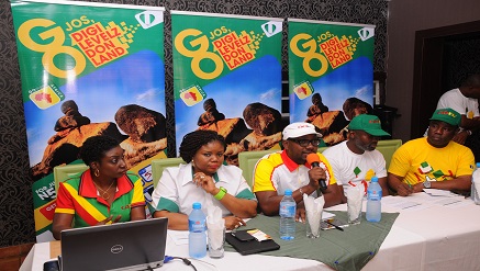 (L –r): Miss Efe Obiomah, Public Relations Manager GOtv, Mrs Elizabeth Amkpa, General Manager GOtv, Mr Dare Kafar, Marketing Manager GOtv, Mr Abdul Wahid Yusuf MultiChoice Super Dealer in Jos,  and Mr Ade Adenuga, MultiChoice Regional Sales Manager, during the launch of GOtv’s digital migration campaign tagged, Digilevelz Don Land, held in Jos...recently