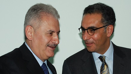 Fadi Chehadé, ICANN President and Chief Executive Officer with Binali Yıldırım, Turkey’s Minister of Transport, Maritime Affairs, and Communications at a recent event