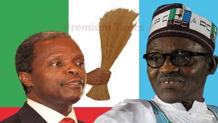 Osinbajo and Buhari, Vice Presidential and Presidentail flag bearers of APC