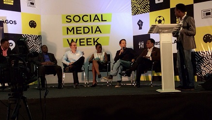 Christian Keller, managing director Carmudi Nigeria and other guests at Social Media Week Lagos.