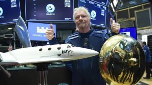 British Billionaire Branson Takes Off for Space with Virgin Galactic