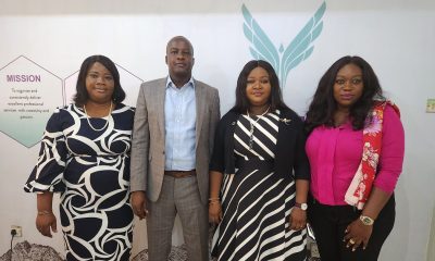 L-R: Chioma Nwachukwu, Chief Financial Officer, Eventful; Fisayo Beecroft, Managing Director, Eventful; Omolola Owo, Head of Events, Eventful and Tosin Adefeko, Managing Director, AT3 Resources at the press conference to announce Eventful's 20th anniversary at in Ilupeju, Lagos, on Wednesday 26, 2022.