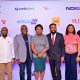 L-R: Olu Delano, ED, Consumer High Net Worth Clients, Stanbic IBTC Bank; Gbenga Omolokun, MD, VFD Bank; Tayo Ogundipe, CEO, Intelligra Group; Adia Sowho, Chief Marketing Officer, MTN Nigeria; Nnamdi Ezeigbo, Founder/CEO, Slot Systems; Faith Ojeiku, Head of Integrated Channels, CreditDirect; and Clement Nwankwo, Senior Manager, Devices, MTN Nigeria at the launch of the MTN Device Financing partnership, which held at the MTN Nigeria Head Office on October 12, 2022.