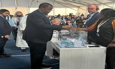 Executive Vice Chairman and Chief Executive Officer of the Nigerian Communications Commission (NCC), Prof. Umar Garba Danbatta, also casting his vote at the ongoing ITU Plenipotentiary Conference 2022 in Bucharest, Romania on Monday.